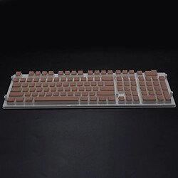 Avis 108 Touches Double Shot Pudding Keycaps DIY Pour Cherry MX Clavier Mécanique Café Léger