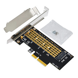 2x M.2 NVMe SSD Vers PCI-E 3.0 Adaptateur 4X 16X M2 Convertisseur pour Windows Ou Pro pas cher