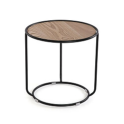 Acheter Table d'appoint Versa Marron 44 x 44 x 44 cm Pouf 2 Pièces