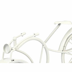 Avis Gift Decor Horloge de table Bicyclette Blanc Métal 40 x 19,5 x 7 cm (4 Unités)