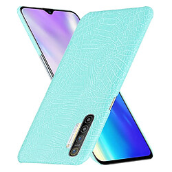 Wewoo Coque Rigide Pour caisse en plastique PC + PU Crocodile antichoc OPPO Realme XT / X2 / K5 Vert clair