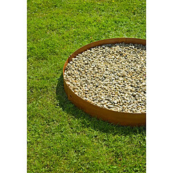 Nature Bordures de jardin 3 pcs 91,4x10,2 cm acier corten pas cher