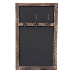 Mendler Portemanteau mural HWC-C51, tableau noir, 55x34cm ~ brun, shabby