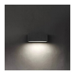 Leds C4 Applique Led 11,5W Afrodita, aluminium et verre, gris urbain