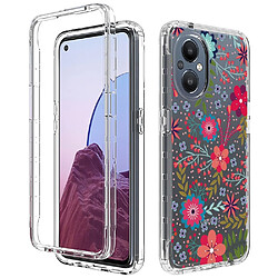 Coque en TPU anti-chute, antichoc pour votre OnePlus Nord N20 5G - fleur et feuille