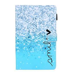 Etui en PU Impression de motifs avec support et porte-cartes Perle pour votre Samsung Galaxy Tab A7 Lite 8.7 (2021) T220/T225