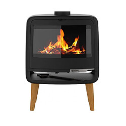 Poêle à bois fonte 10kw noir - FR9016130B - SUPRA