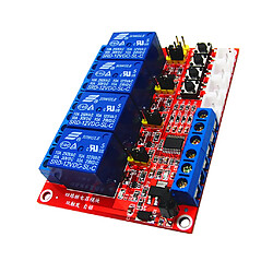 Module de relais de verrouillage auto-verrouillage 4 canaux h / l triger de niveau pour arduino 3v