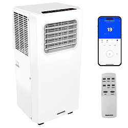 Avis Climatiseur portable Daewoo 3-en-1 Smart WiFi Unité CA 9000 BTU Refroidisseur de Climatisation Mobile Déshumidificateur et Ventilateur Télécommande et Application Téléphonique