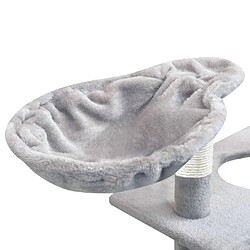 Arbre à chat avec griffoirs,niche pour chat en sisal 150 cm Gris -MN25407 pas cher