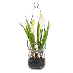 BigBuy Home Plante décorative Polyester Polyéthylène Fer 5,5 X 5,5 X 21 CM