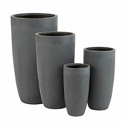 Paris Prix Lot de 4 Vases Design en Argile Neda 96cm Gris