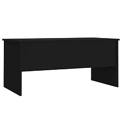 Maison Chic Tabls basse,Table Console pour salon Noir 102x50,5x46,5 cm Bois d'ingénierie -MN57015 pas cher