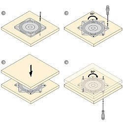 Delabie Boîtier encastré urinoir Tempomatic 4 f12 robinet électronique encastré 2306v kit 12 pas cher