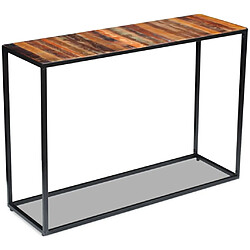 Acheter Maison Chic Table console | Meuble d'entrée | Table d'appoint Bois de récupération massif 110 x 35 x 76 cm -GKD70741