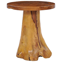 vidaXL Table basse 40x40 cm Bois de teck massif