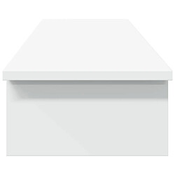 Acheter vidaXL Support de moniteur blanc 100x27x15 cm bois d'ingénierie