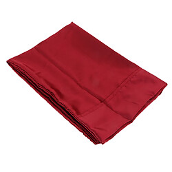 Avis taie d'oreiller en satin de soie synthétique 50 * 76cm rouge