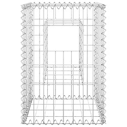 Avis vidaXL Poteaux à panier de gabion 2 pcs 40x40x60 cm Fer