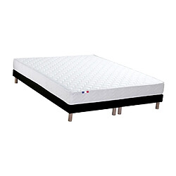 Idliterie Ensemble Matelas accueil Latex 3 zones INITIAL - Bi Confort Mousse & Latex + Sommier - Made in France