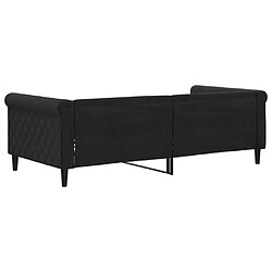 Acheter vidaXL Lit de repos sans matelas noir 90x190 cm velours