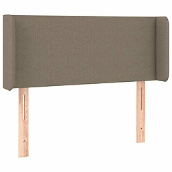 Avis Maison Chic Tête de lit scandinave à LED,meuble de chambre Taupe 103x16x78/88 cm Tissu -MN45286