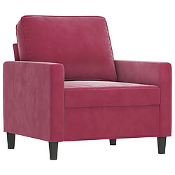 Maison Chic Fauteuil Relax pour salon | Fauteuil Rouge bordeaux 60 cm Velours -GKD69927