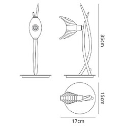 Luminaire Center Lampe de Table Eclipse Tall 1 Ampoule G9, chrome poli