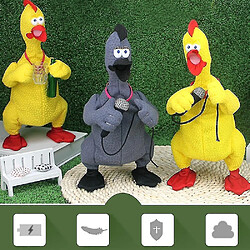 Acheter Universal Duck hurlant de poulet électrique - chant bizarre et;Toy en peluche de farce de danse gris