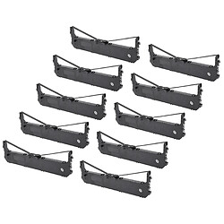 vhbw 10x Ruban encreur d'écriture pour Panasonic KX-P1131, KX-P1668 imprimante matricielle ou de reçus noir