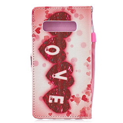 Wewoo étuis en cuir Coque Housse Etui à rabat horizontal Love Pattern pour Galaxy S10, avec porte-cartes et