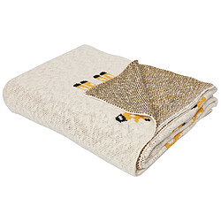 Beliani Couverture CHILARI Coton 130 x 170 cm Beige Pour enfants