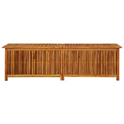 vidaXL Boîte de rangement de jardin 200x50x58 cm Bois d'acacia solide