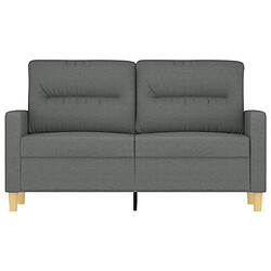 Avis Maison Chic Canapé à 2 places,Sofa de Salon,Canapé droit Gris foncé 120 cm Tissu -GKD830061