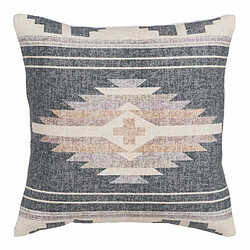 BigBuy Home Coussin Coton Beige Gris 45 x 45 cm