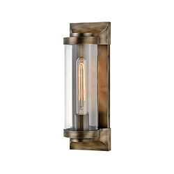 Elstead Lighting Applique murale extérieur Hinkley Aluminium,laiton,verre transparent Bronze bruni