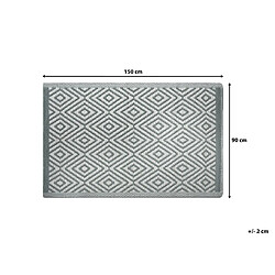 Beliani Tapis extérieur vert clair 90 x 150 cm SIKAR