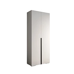 Abiks Meble Armoire Inova 1 À Portes Battantes 236,7/100/47 2 Portes (bianco/nero)