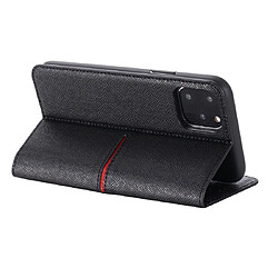 Wewoo Coque Pour iPhone 11 Pro GEBEI Etui de protection en cuir à rabat avec support logements cartes portefeuille et cadre photo Noir pas cher