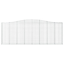 Avis vidaXL Paniers à gabions arqués 10 pcs 400x30x140/160 cm Fer galvanisé