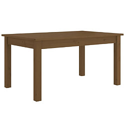 ComfortXL Table Basse Marron Miel 80x50x40 Cm Bois Massif De Pin