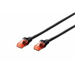 ASSMANN Electronic DK-1617-0025/BL 0.25m Cat6 U/UTP (UTP) Noir câble de réseau