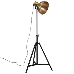 vidaXL Lampadaire 25 W laiton antique 61x61x90/150 cm E27