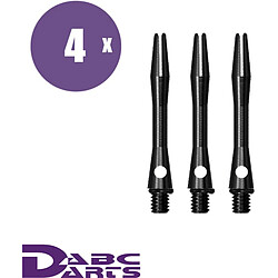 ABC Darts Mixte - Adulte Shaft Dart Shaft Shacht Set Noir Short