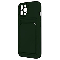 Coque iPhone 13 Pro Max Silicone Souple Porte-carte Forcell Vert