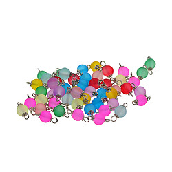 50pcs assortis gemme perles en vrac pendentif charme résultats de bijoux broche en argent