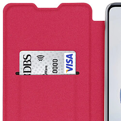 Avizar Housse Samsung Galaxy Note 10 Lite Portefeuille Intégral Clapet Porte-carte Rose pas cher