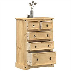 vidaXL Commode Corona 80x43x114 cm bois massif de pin