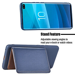 Avis Wewoo étuis Coque Housse Étui de protection en TPU texturé à texture litchi avec feuille magnétique pour Galaxy S10 +, emplacements pour cartes, support et porte-monnaie (Noir)