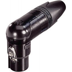 Alpexe XLR prise de câble 90° 3 N/A XX/RX Connexion à souder noir